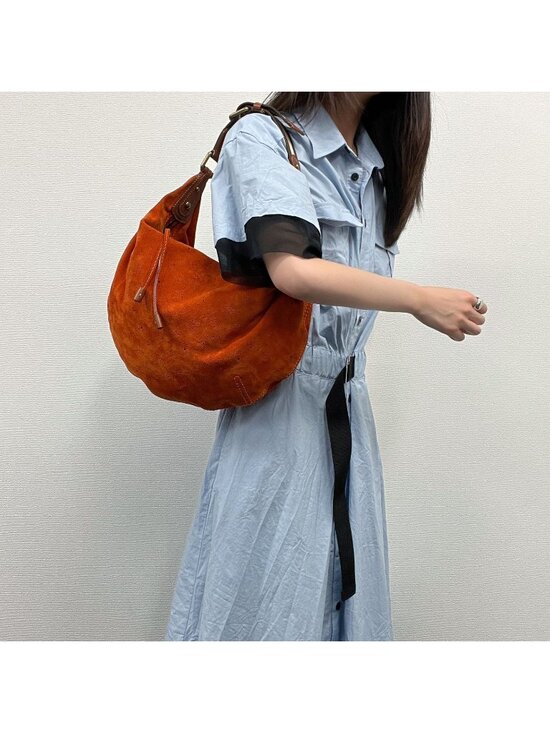 Louis Vuitton Handbags - Louis Vuitton Monogram GM Shoulder Bag Bo Orange Suede Vintage